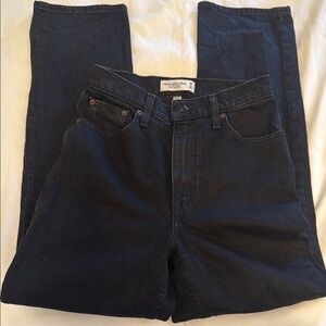 Abercrombie & Fitch High Rise Jeans - Dark Blue